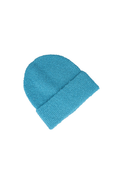 Gorro beanie tejido suave AZUL