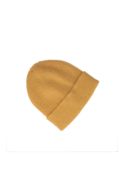 Gorro beanie monocolor MOSTAZA