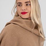 Bufanda monocolor flecos