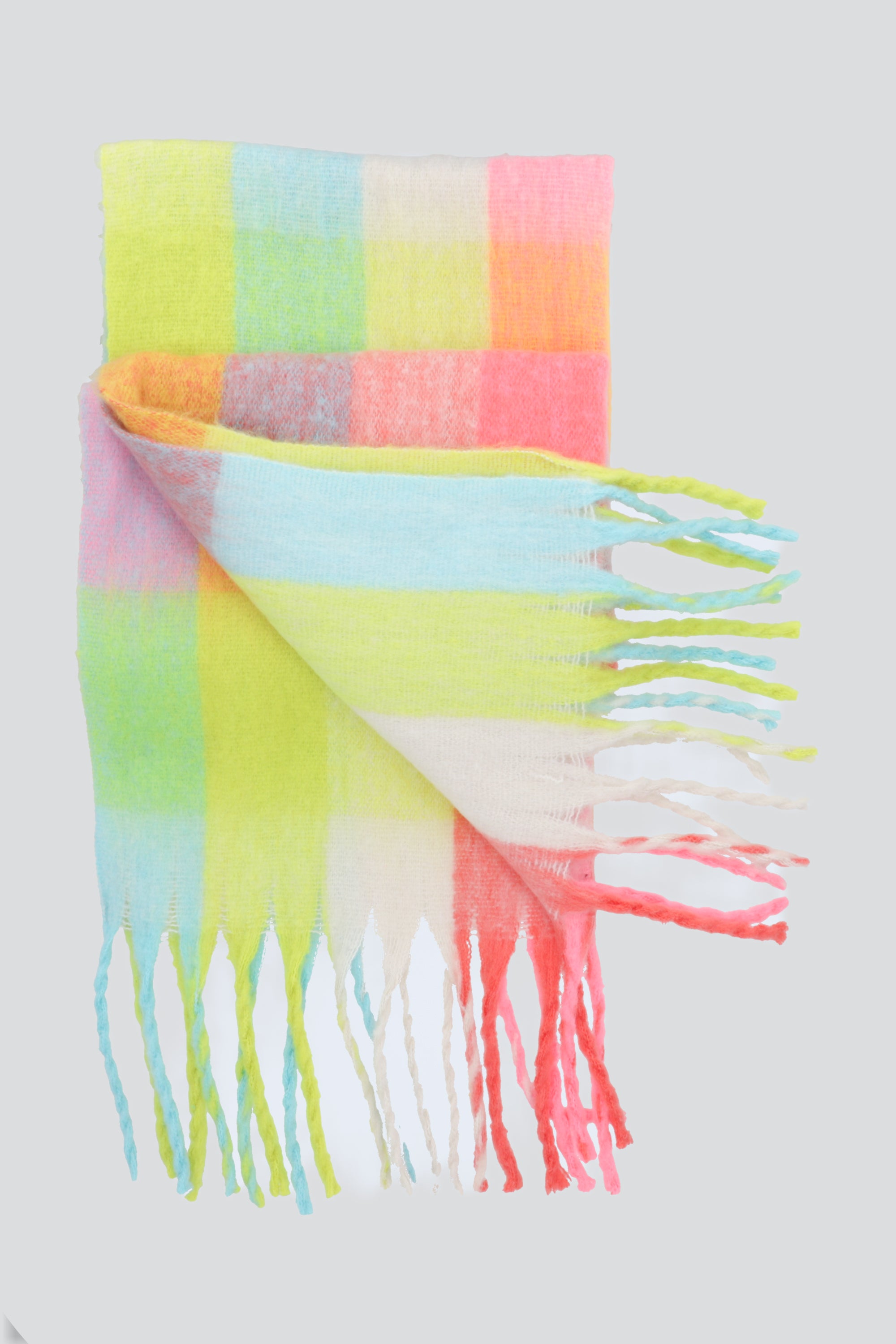 Bufanda cuadros multicolor MULTICOLOR