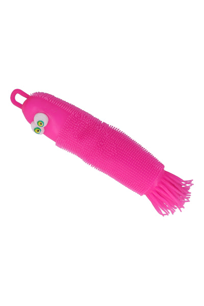 Squishy texturizado gusano ROSA