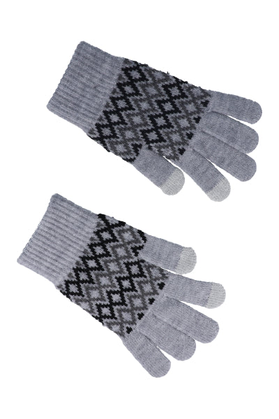 Guantes tejido rombos