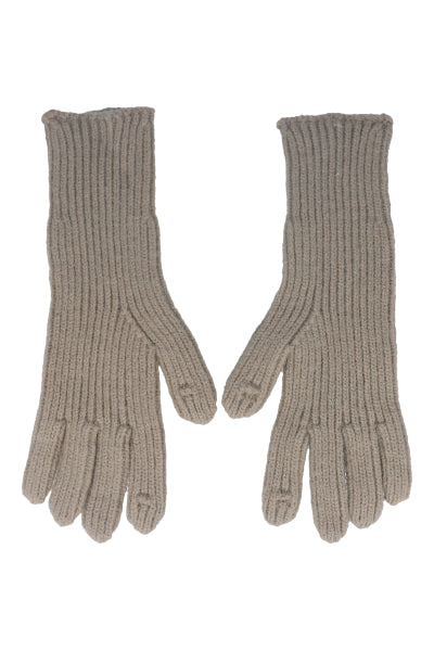 Guantes tejido acanalado TAUPE