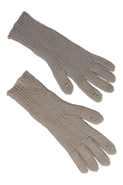 Guantes tejido acanalado