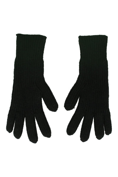 Guantes tejido acanalado NEGRO