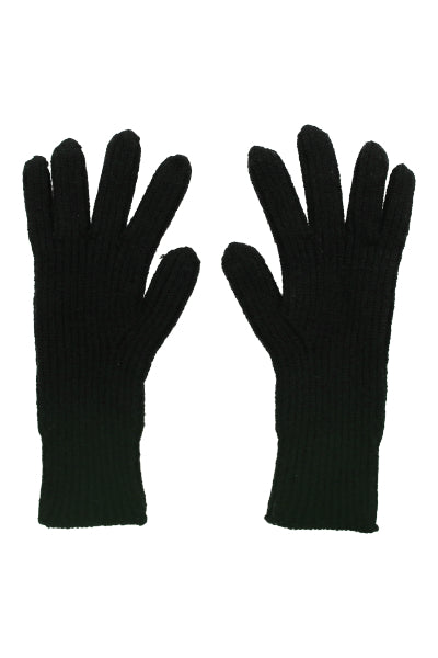 Guantes tejido acanalado NEGRO