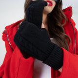 Guantes tejido trenzado