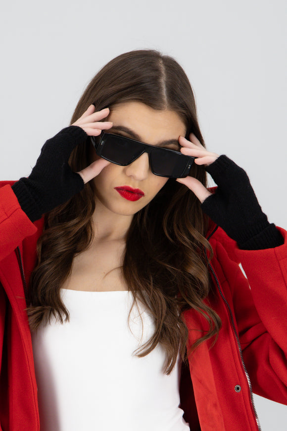 Guantes tejido trenzado