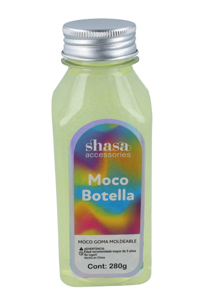 Moco botella brillos