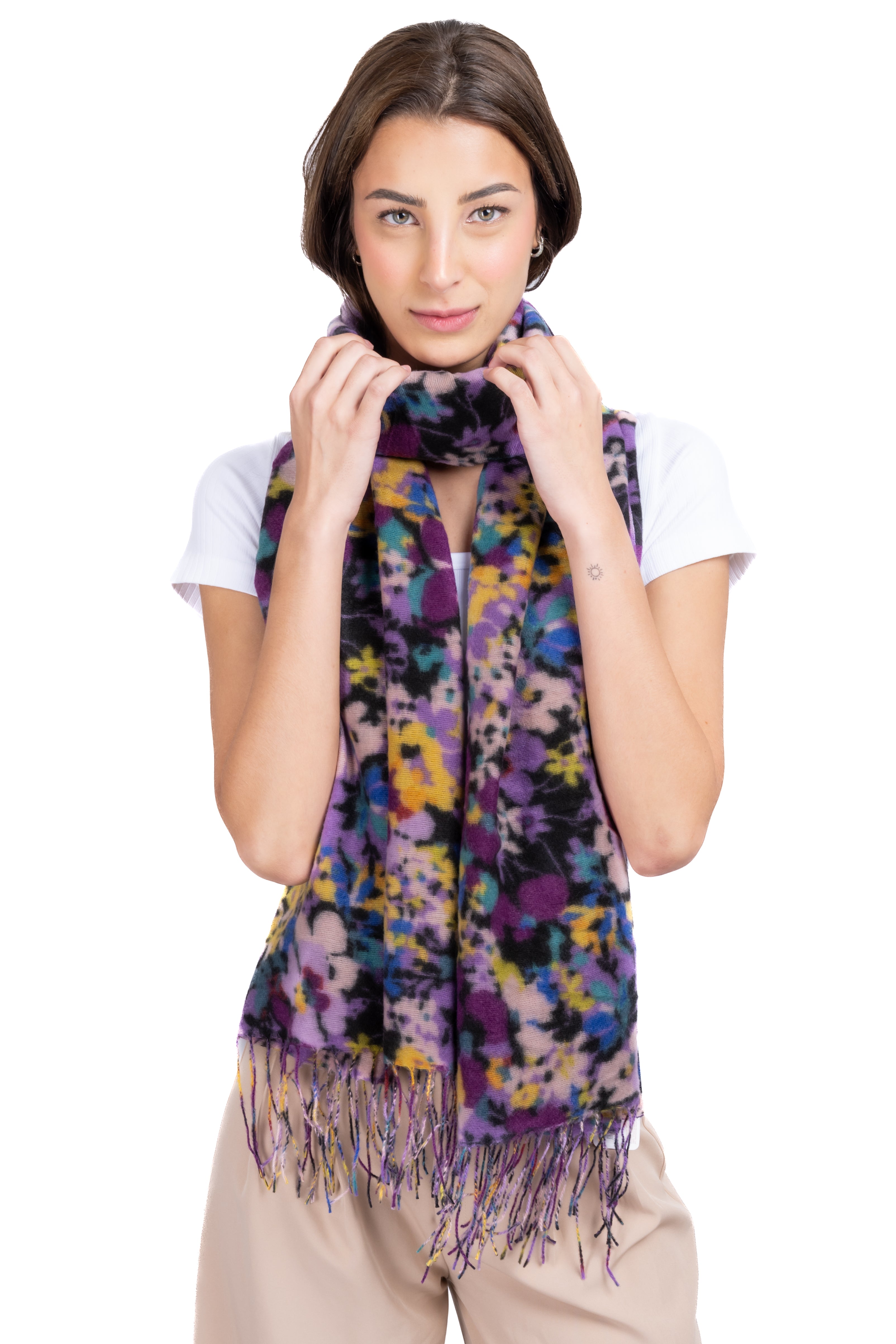 Bufanda estampado floral MULTICOLOR