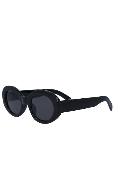 Lentes Sol Ovalados Oversize NEGRO