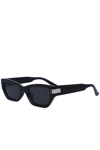 Lentes sol rectangulares remaches NEGRO