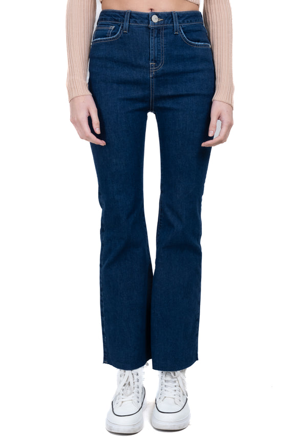 Jeans flared cintura alta