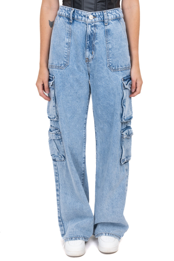 Jeans cargo straight
