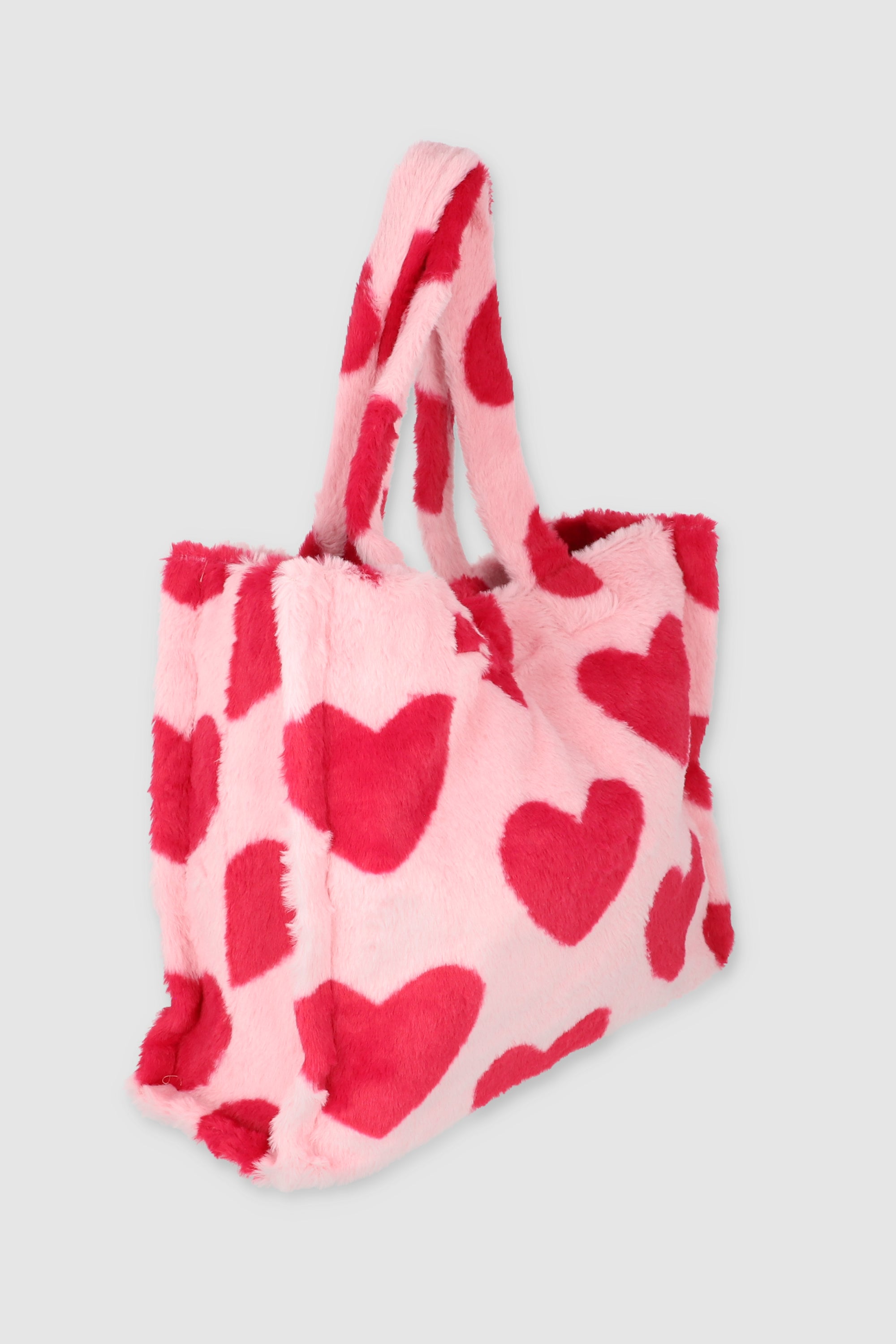 Bolsa Tote Peluche Corazón ROSA