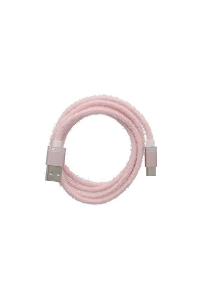 CABLE CARGADOR FLUFFY TIPO C