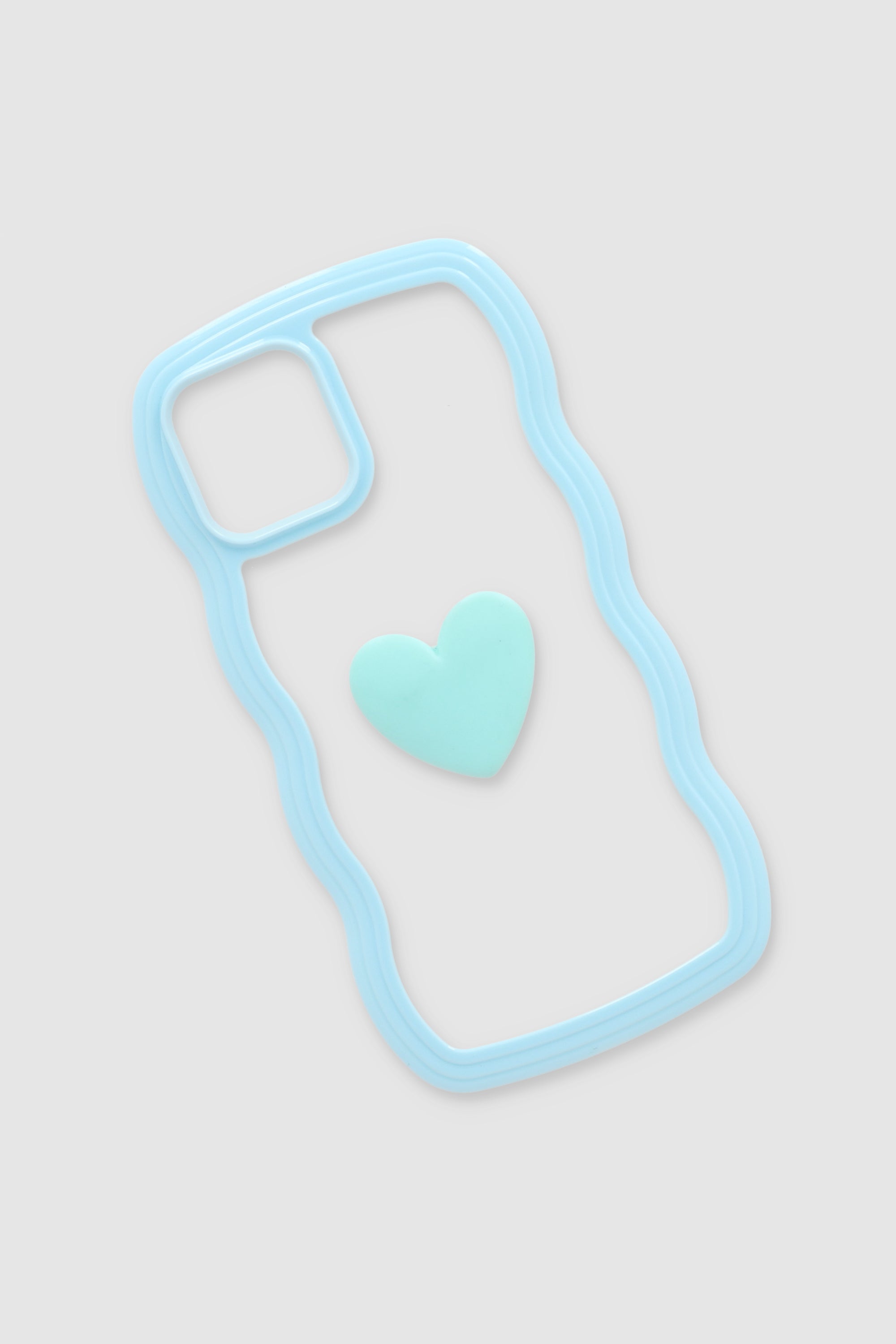 Funda celular i 12 ondas corazón AZUL