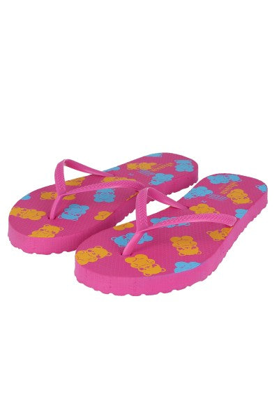 Flip flops estampado ositos bicolor ROSA