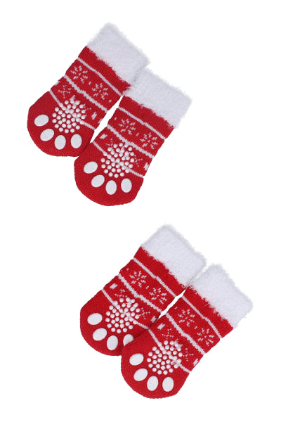 Calcetines Mascota Navideños ROJO