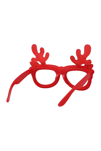 Lentes diseño navideño ROJO