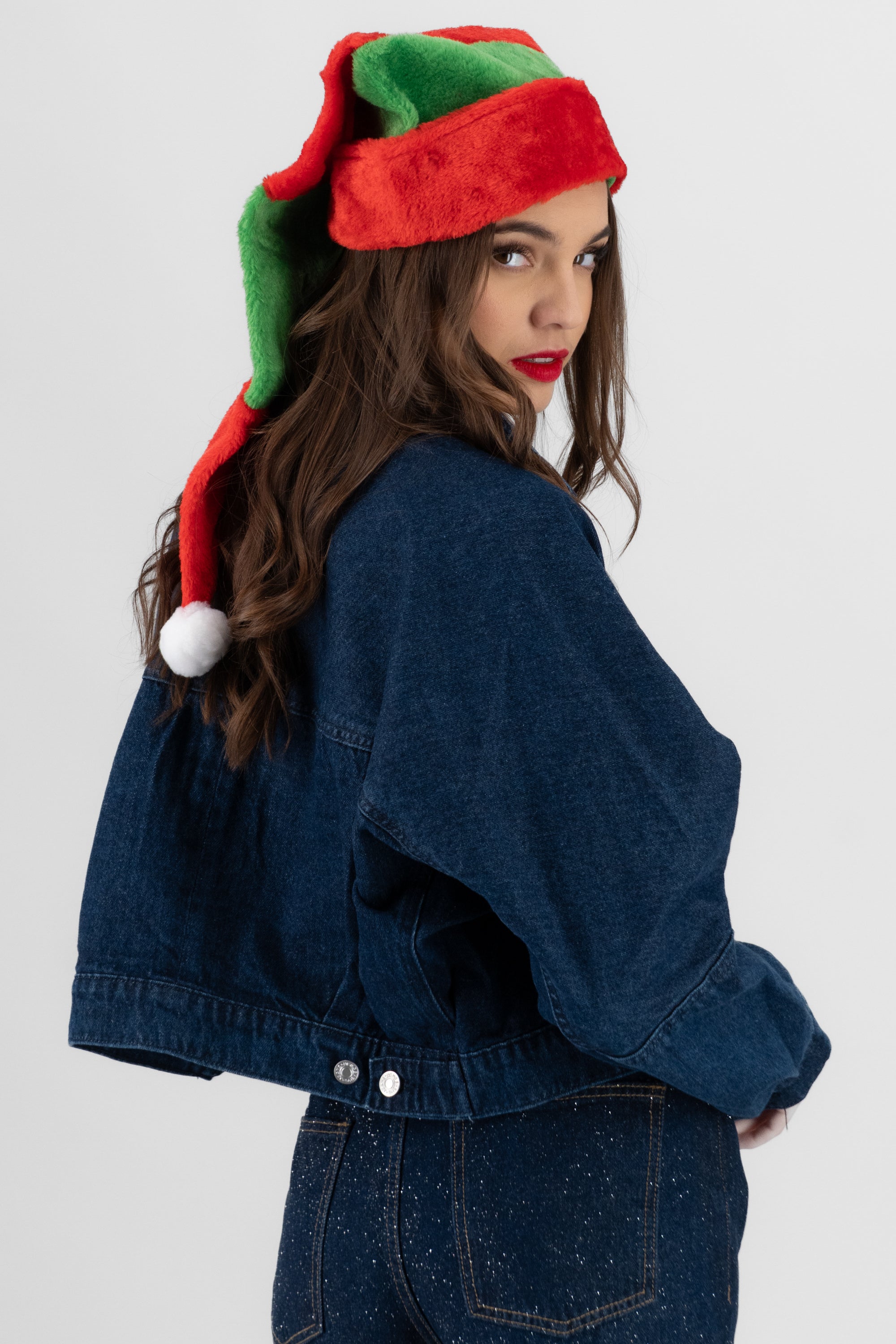 Gorro navideño duende ROJO