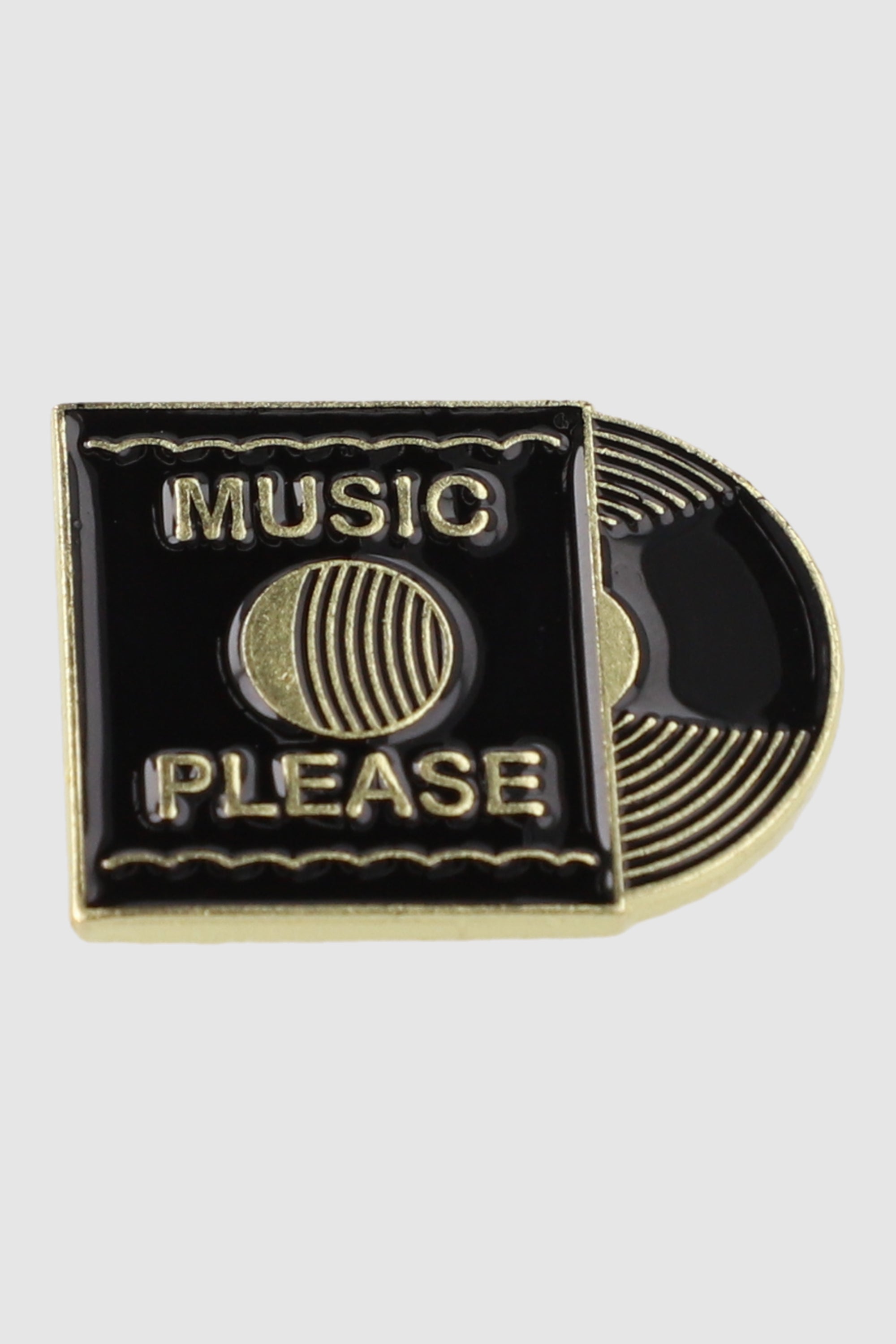 Pin disco vinil NEGRO