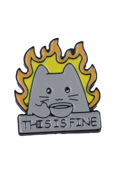 pin gato en llamas