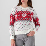 Suéter navideño copos confeti