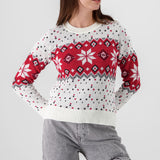 Suéter navideño copos confeti