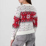 Suéter navideño copos confeti