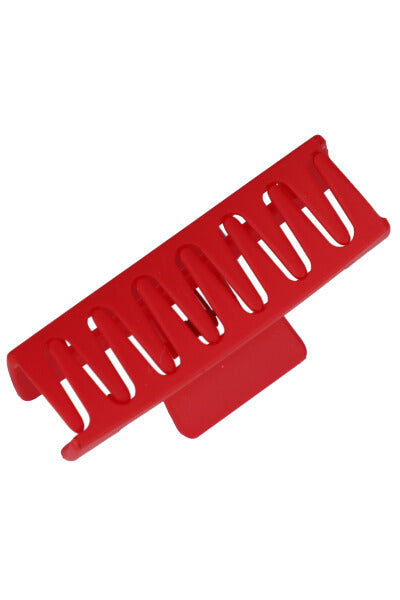 Pinza rectangular mate ROJO