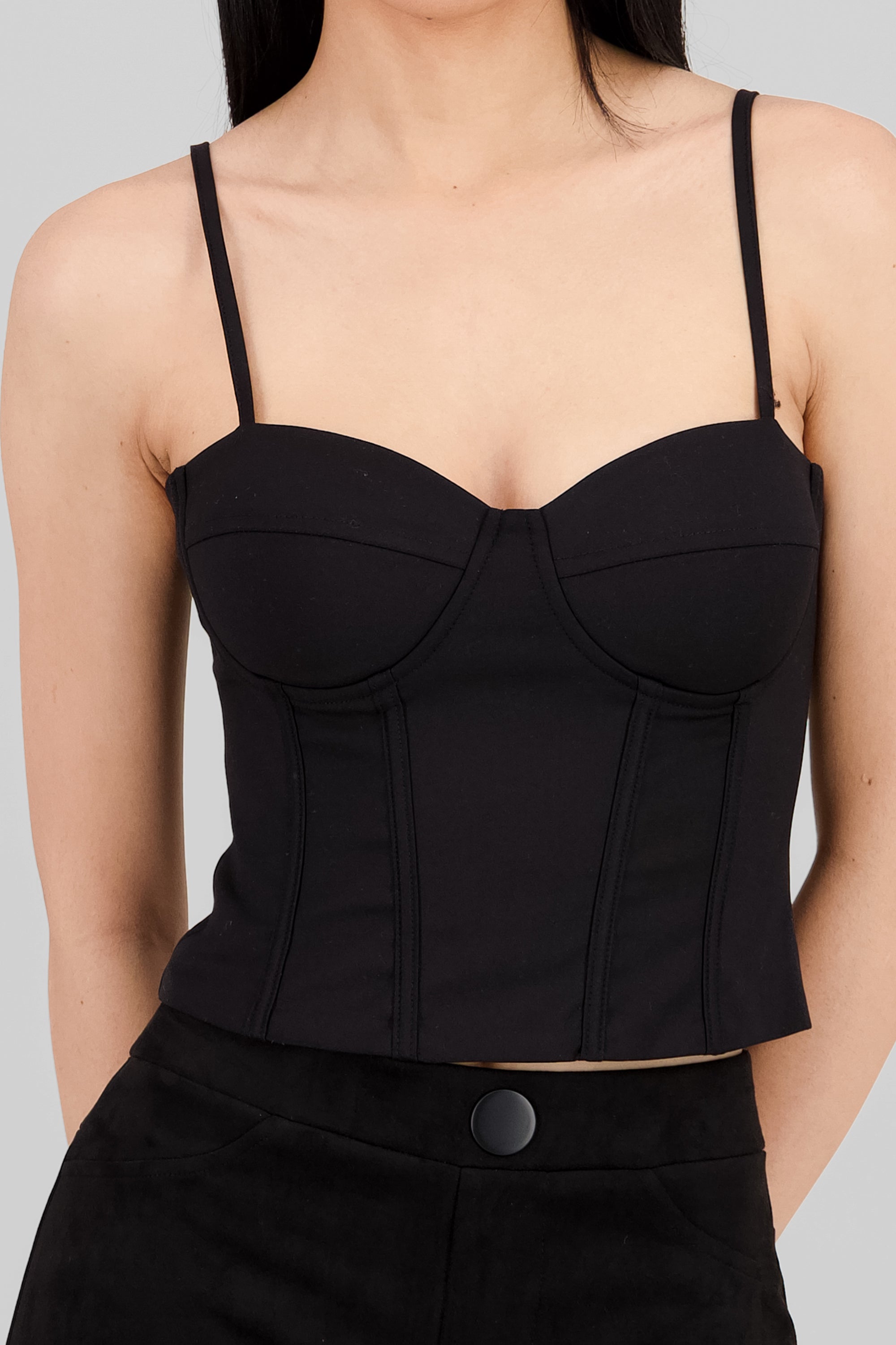 Corset liso copas tirantes