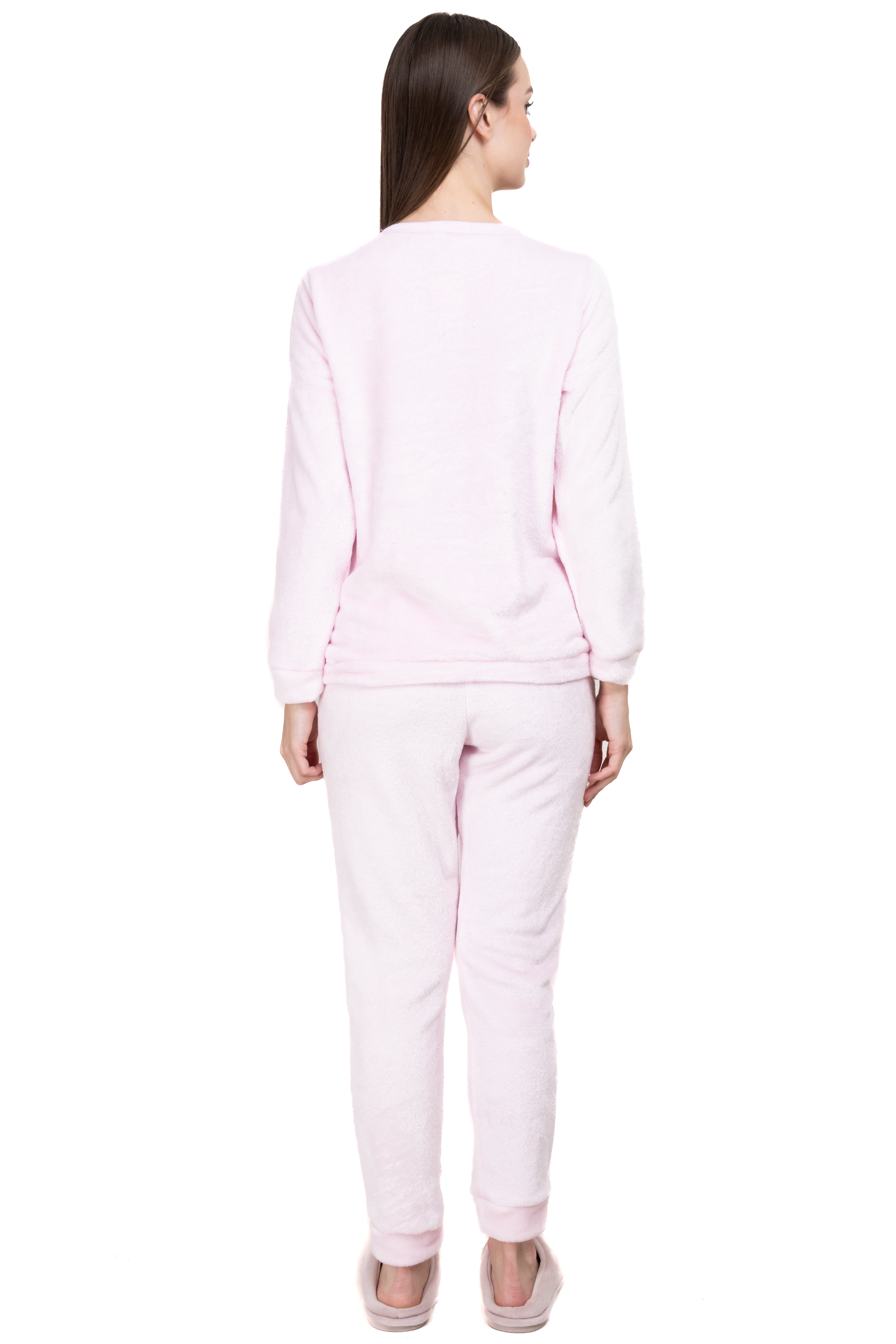Pijama animalitos fluffy ROSA