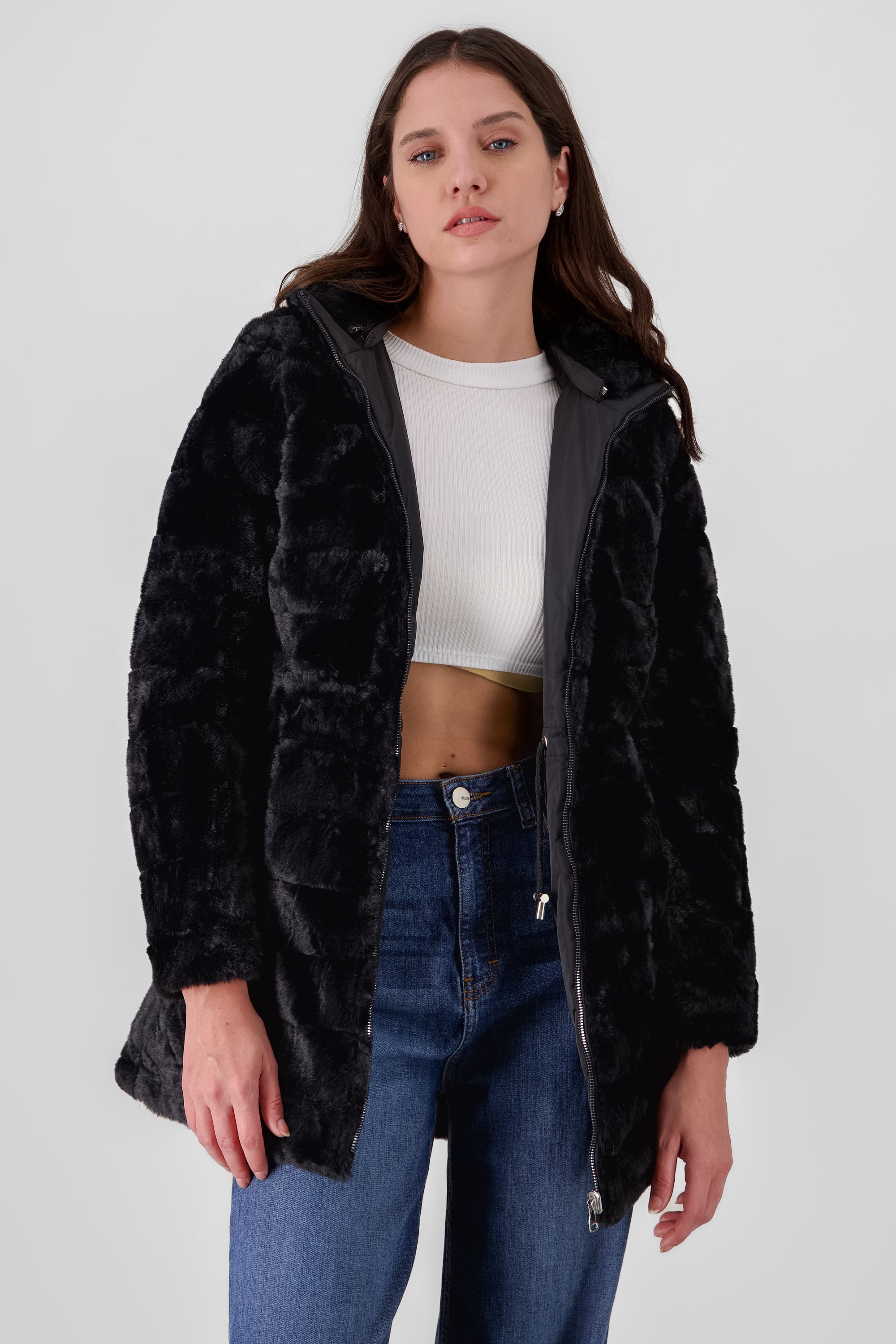 chamarra de peluche para mujer