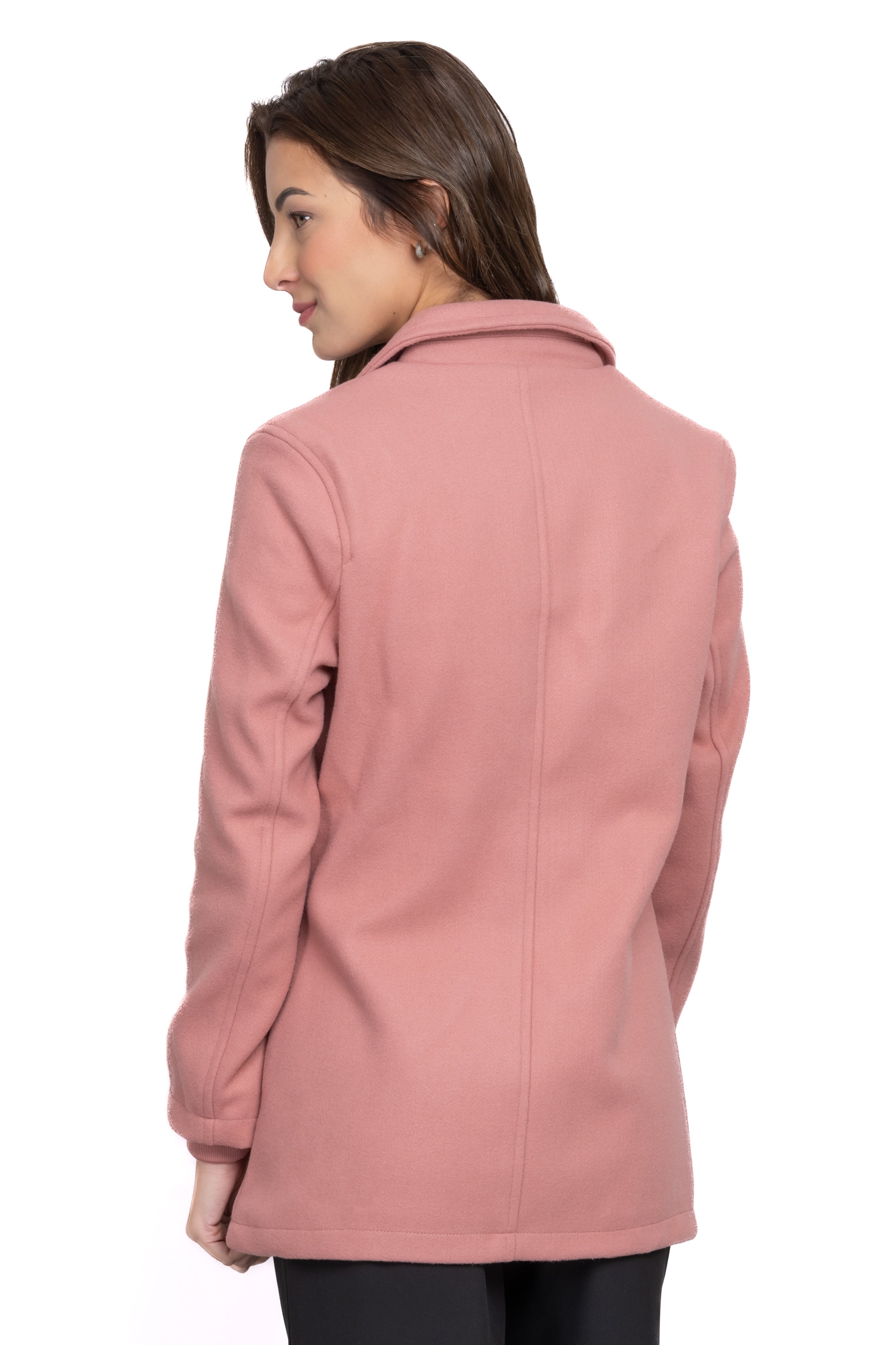 Abrigo botón doble ROSA