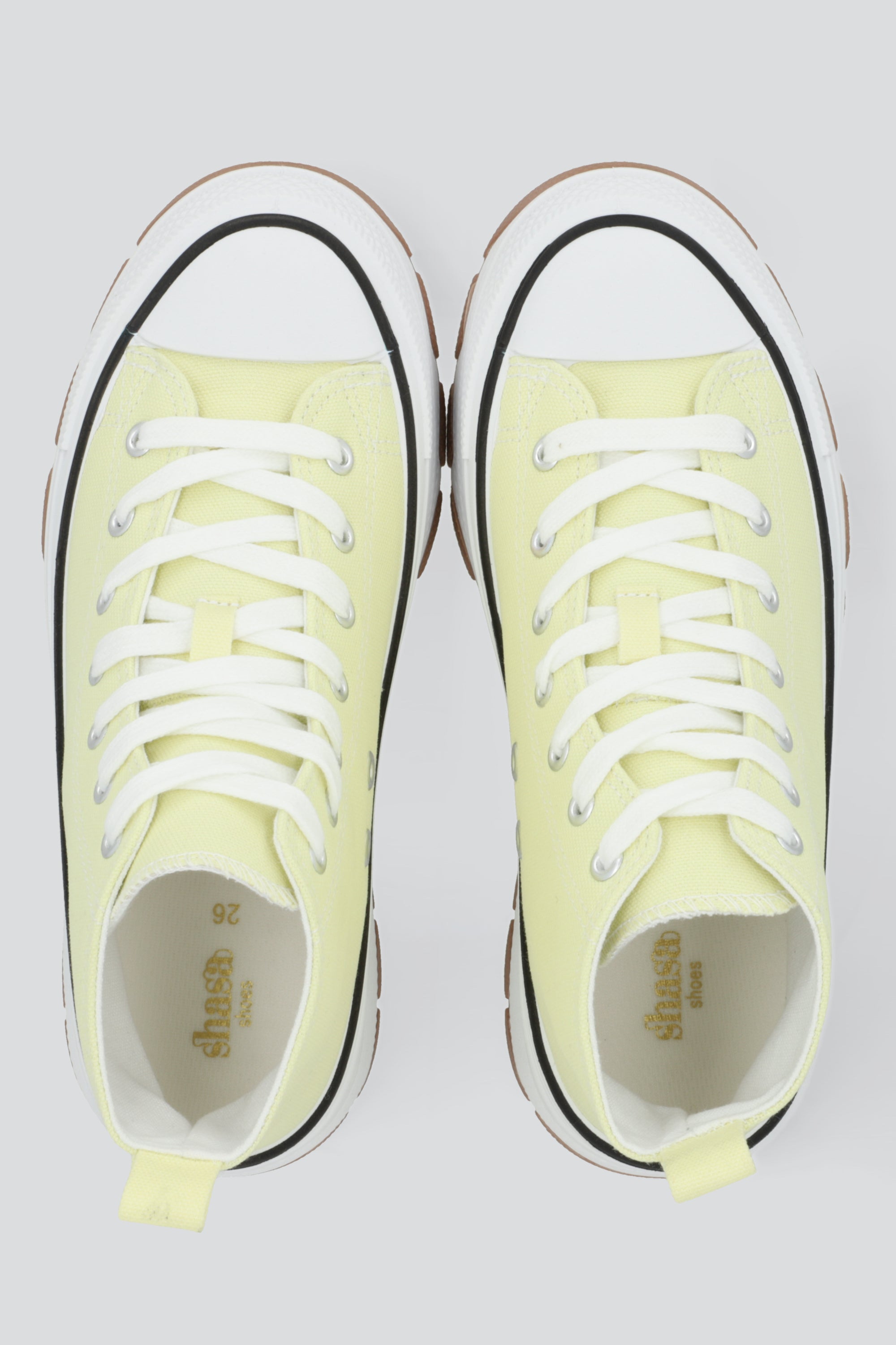 Tenis Canvas Suela Track AMARILLO PASTEL