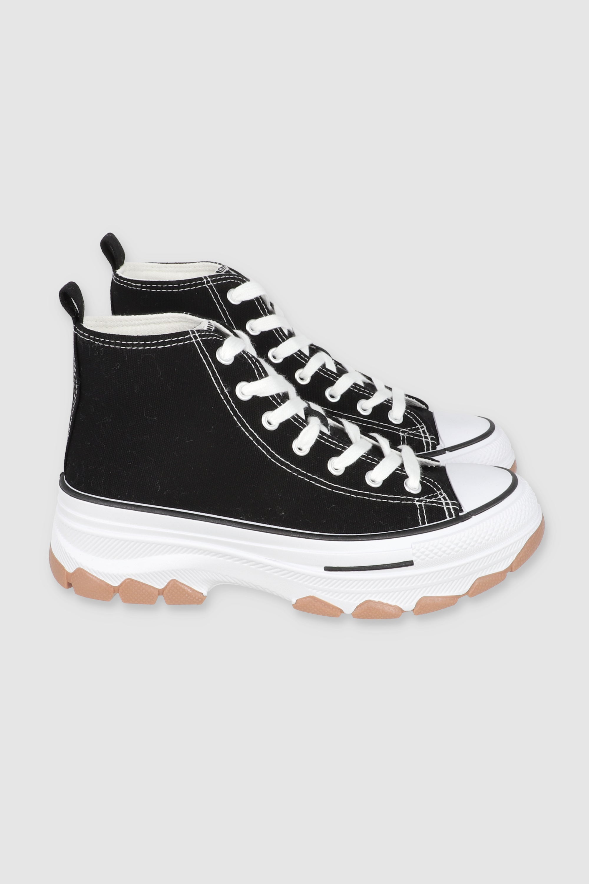 Tenis Canvas Suela Track NEGRO