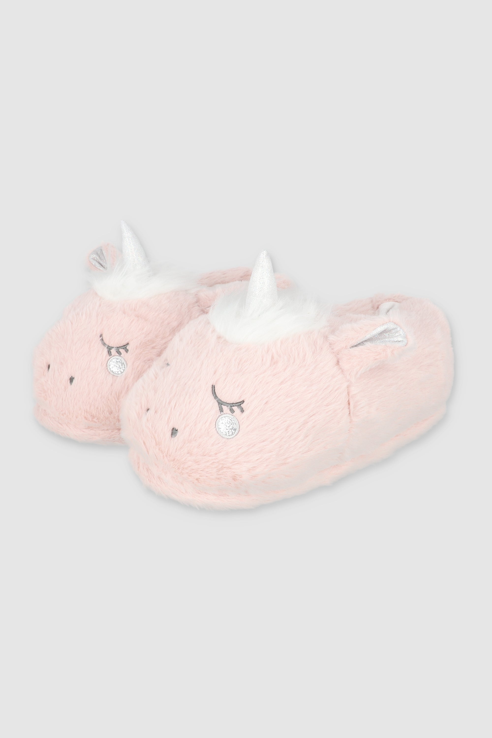 Pantuflas unicornio peluche PALO DE ROSA