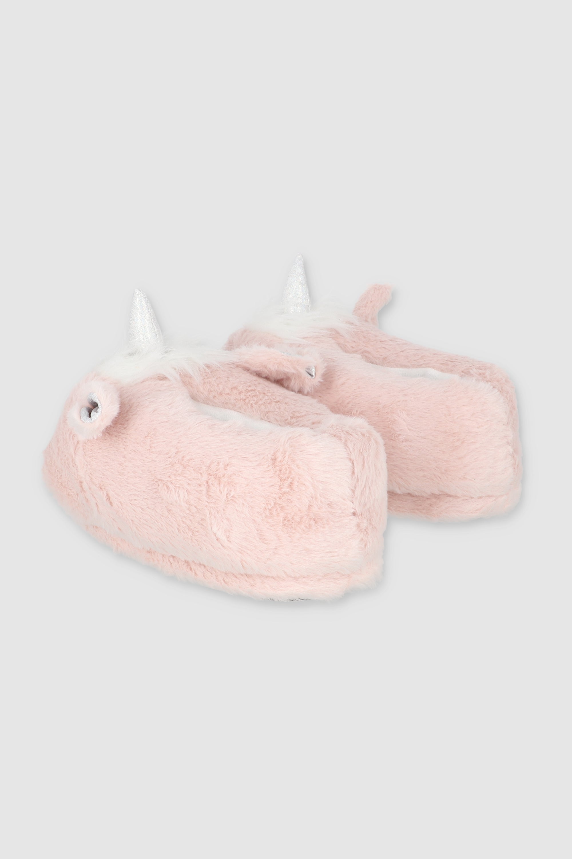 Pantuflas unicornio peluche PALO DE ROSA