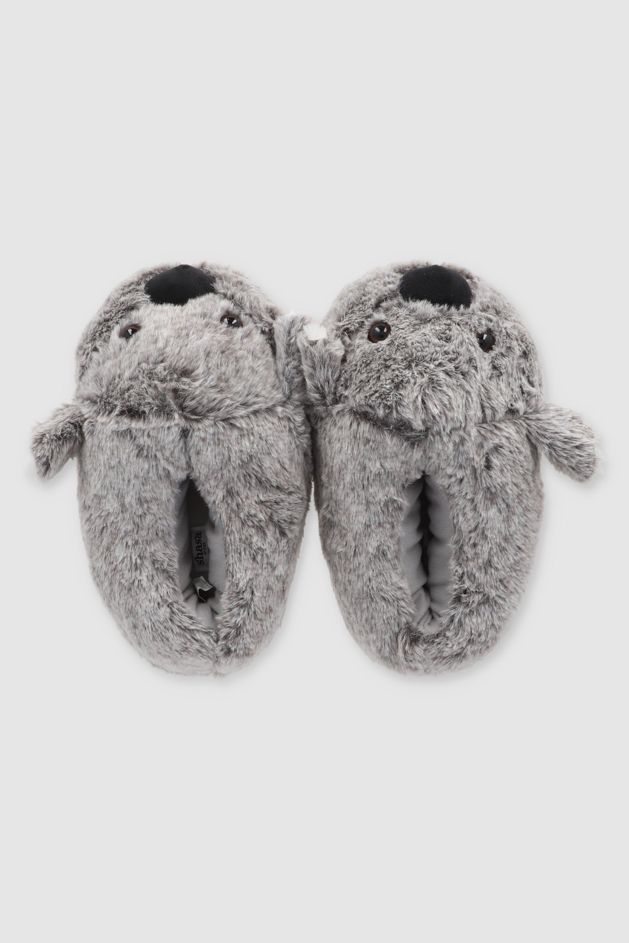 Pantuflas koala peluche GRIS