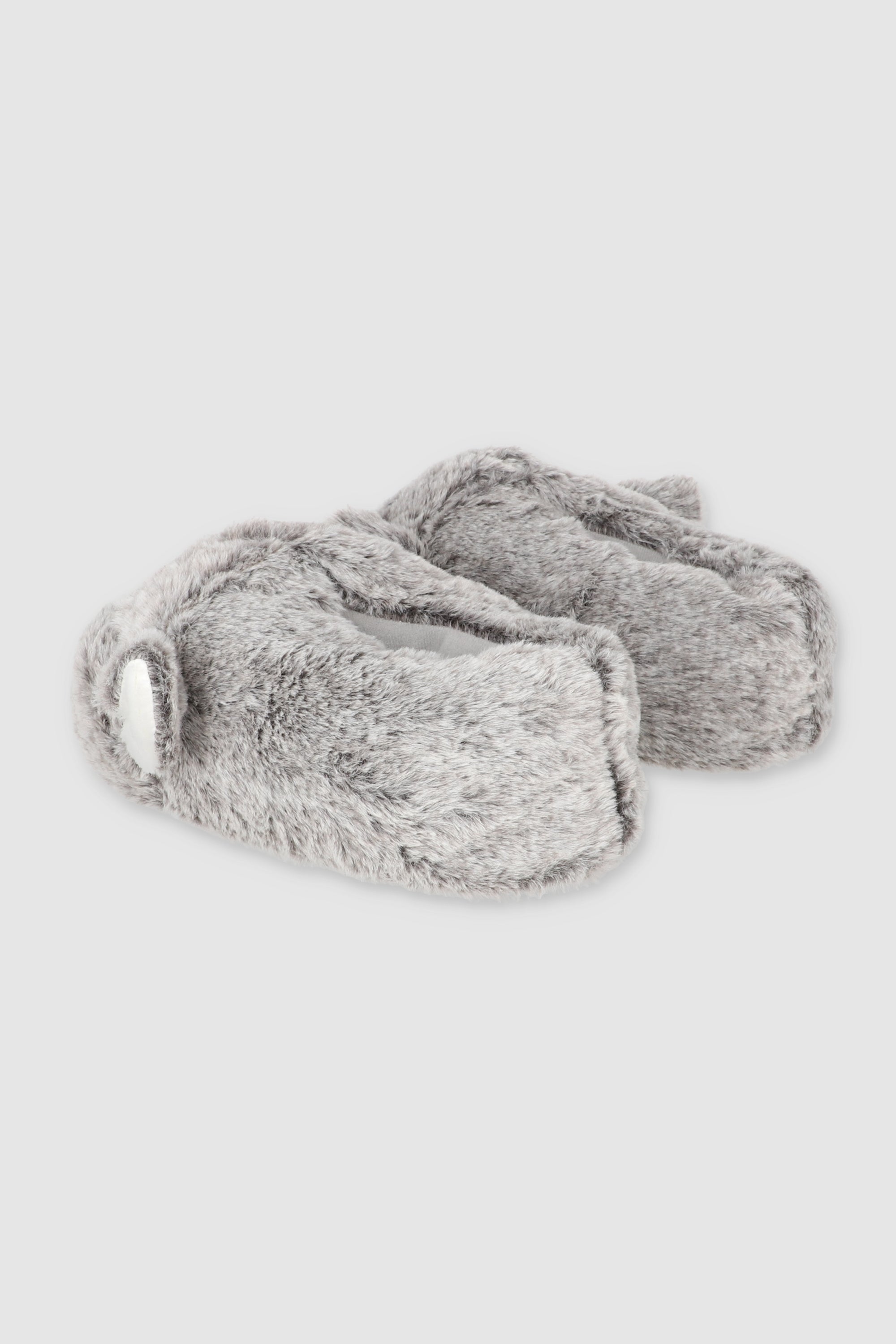 Pantuflas koala peluche GRIS