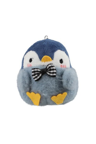 Llavero peluche pingüino moño