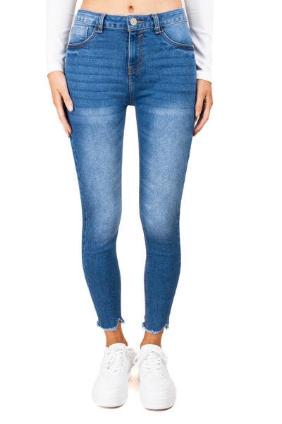 Jeans skinny efecto deslavado