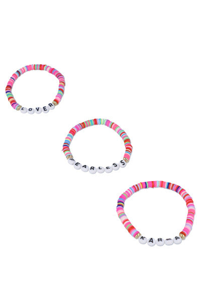 Set 3 pulseras amistad MULTICOLOR