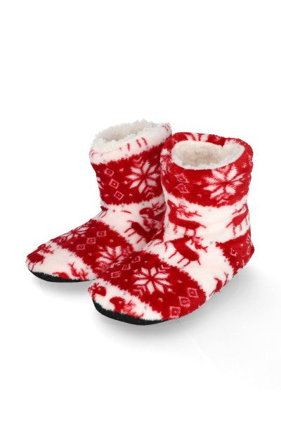 Pantucalcetas bota navideñas ROJO