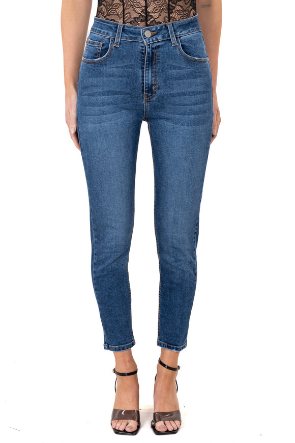 Jeans skinny cintura alta