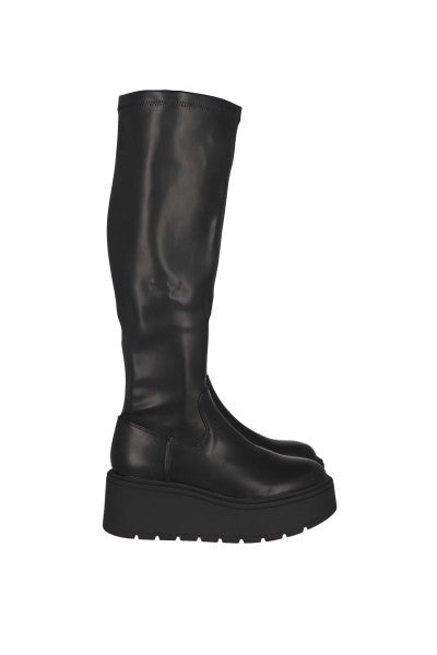 Botas largas plataforma NEGRO