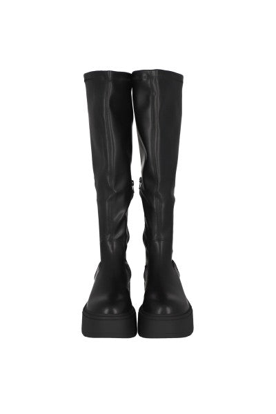 Botas largas plataforma NEGRO