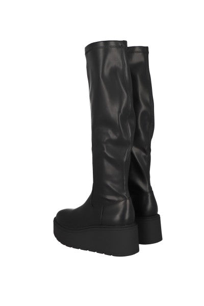 Botas largas plataforma NEGRO