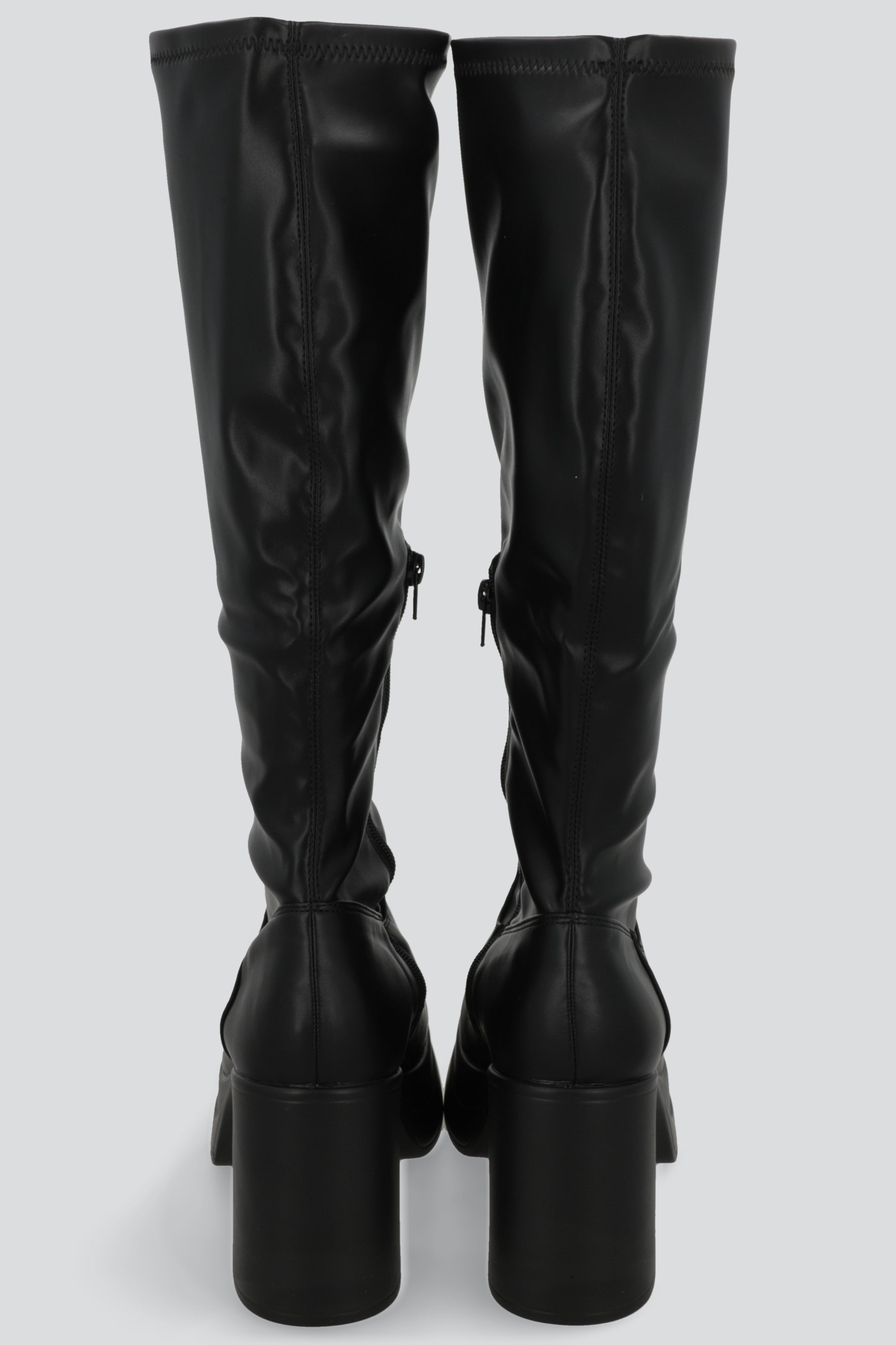 Botas largas doble plataforma NEGRO